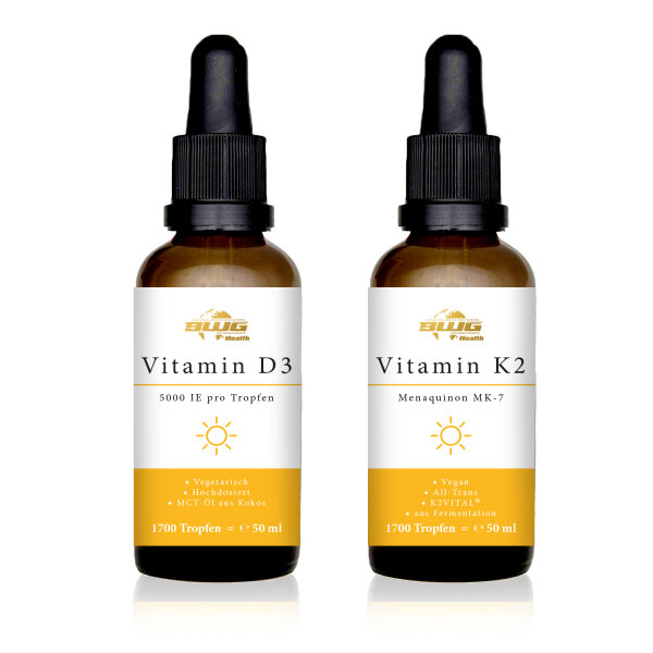 BWG HEALTH Vitamin D3 drops & Vitamin K2 drops